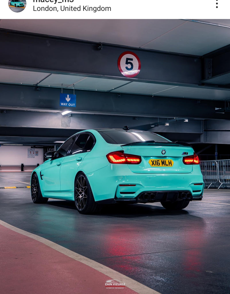 BMW M3 F80 with some hex shaped 4D plates