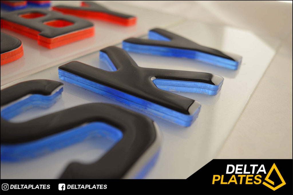 Double Stacked NEON Gel plates - BEST looking plates around!