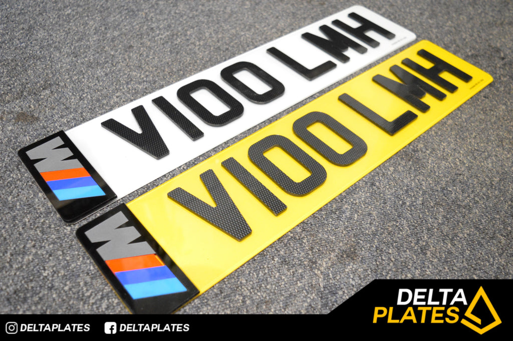 4D Carbon Number Plate with Bespoke M-Sport Badge
