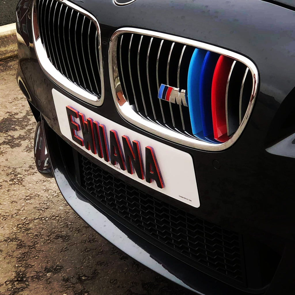 BMW M5 woth some M-Sport Neon 4D plates