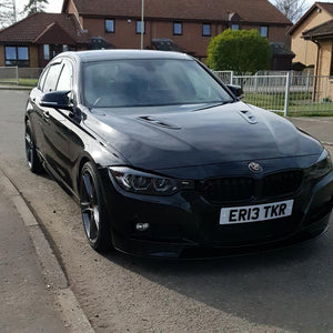 Blacked out BMW F80 335d with 4D plates