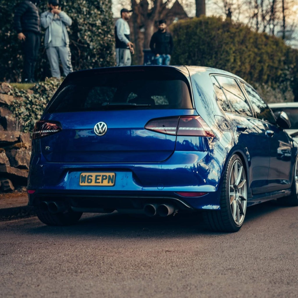 VW MK7 Golf R with some bespoke sized 4D plates