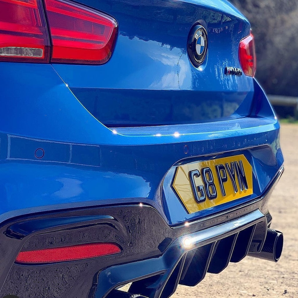 BMW M140i with 4D shaped plates