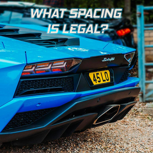 What number plate spacing is legal in 2023?
