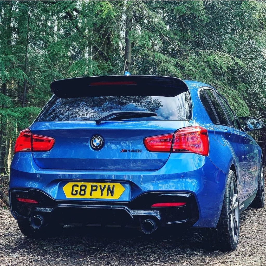 BMW M140i with shaped 4D plates