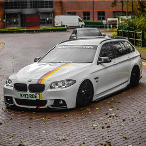 Slammed BMW 5 Series looks stunning with some 4D plates