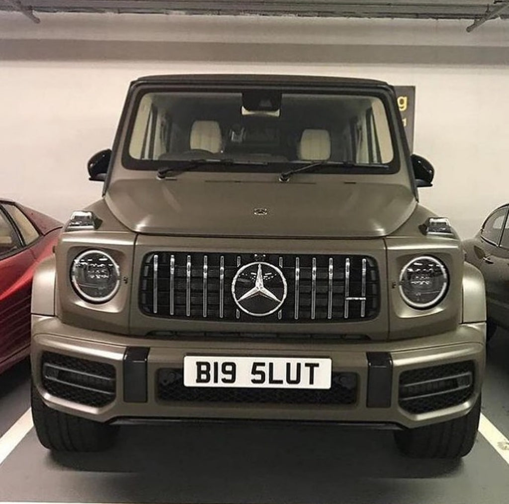 Slut private reg for this Mercedes G63 on a set of 3D gel plates
