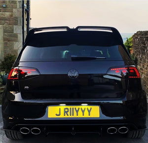 Blacked out VW Golf 7R with some 3D gel plates