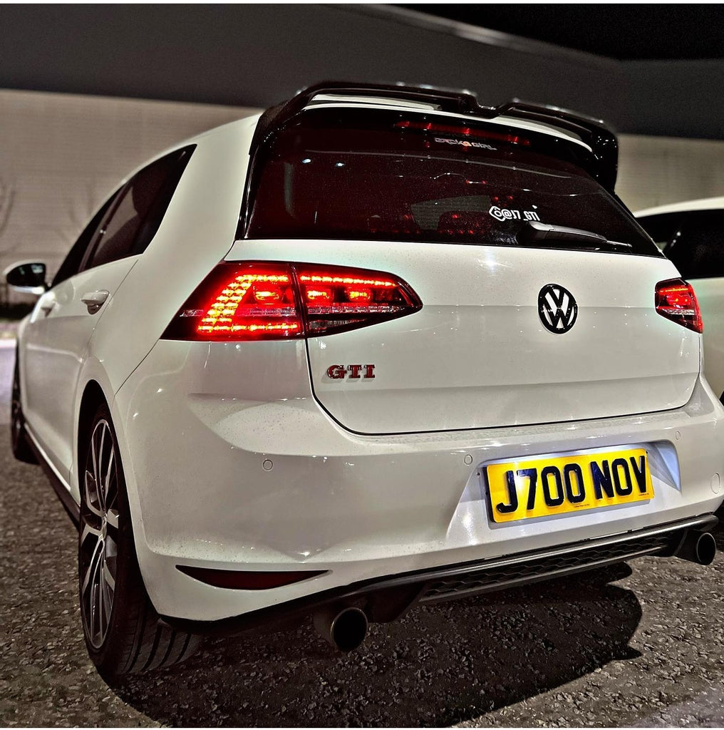 VW Golf GTI with some short legal 4D plates