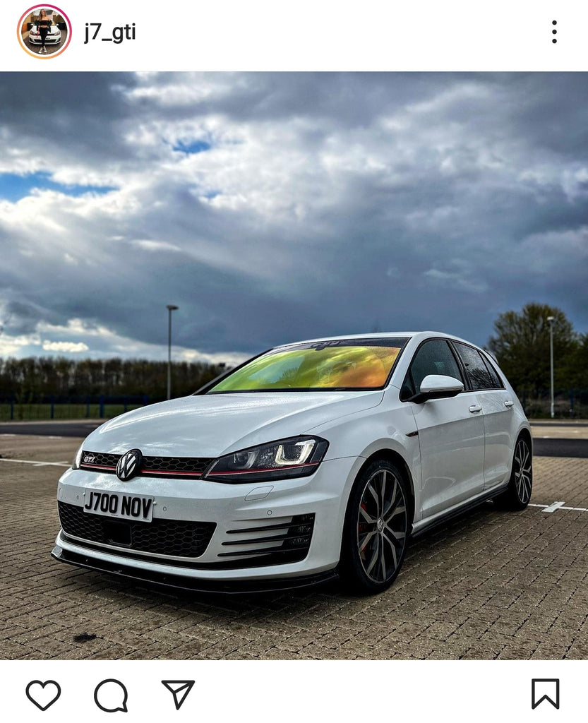 MK7 VW Golf GTI with some short 4D plates