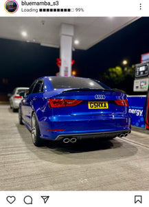 Audi S3 8V with short 4D plates