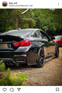 BMW M4 with some tinted 3D gel plates
