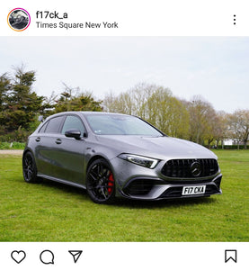 Mercedes AMG A45s with some legal 3D gel plates