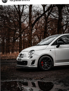 Fiat Abarth 595 with some legal 3D gel plates - Easter sale
