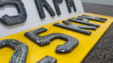 Glitter Number Plate - Delta Plates