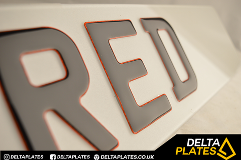 3D Glitter Red Gel Resin Acrylic Plates