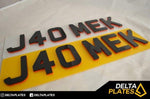 6MM 4D NEON WITH BLACK ACRYLIC PLATES