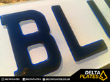 3D Glitter Blue Gel Resin Acrylic Plates